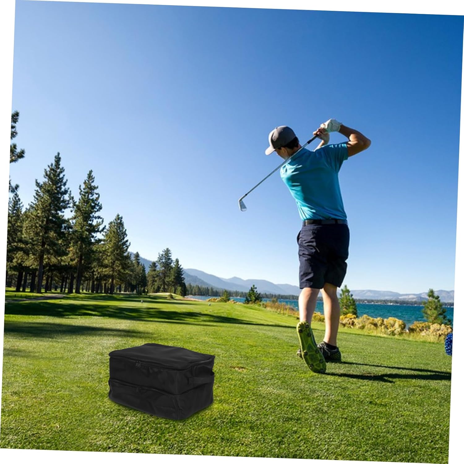 Large Capacity Golf Trunk Organizer Golf Accessory Pouch for Vehicles for Men for Outdoor Sports and Travel