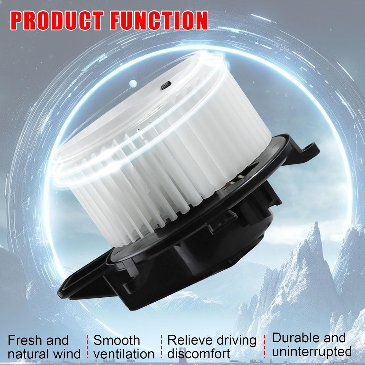 AC Blower Motor Fan Compatible with Jeep Grand Cherokee 2011-2019, for Dodge Grand Caravan 2008-2020, for Chrysler Town and Country 2008-2016 Replace 700216, 68029719AB