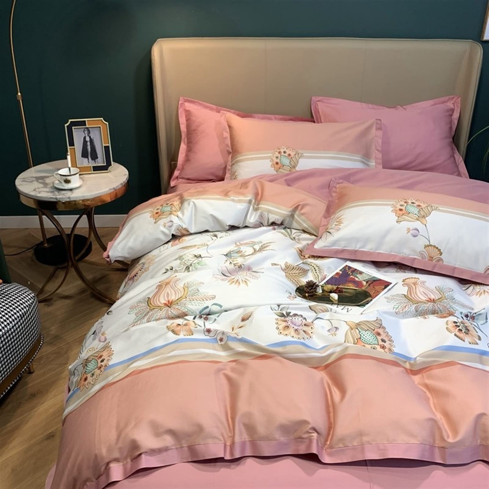 【新品】クイーン 寝具セット エジプト綿 紫 シーツ 枕カバー 掛け布団カバー Amazon｜寝具セット、エジプト綿 1000TC、 中空羽毛布団カバー、高級