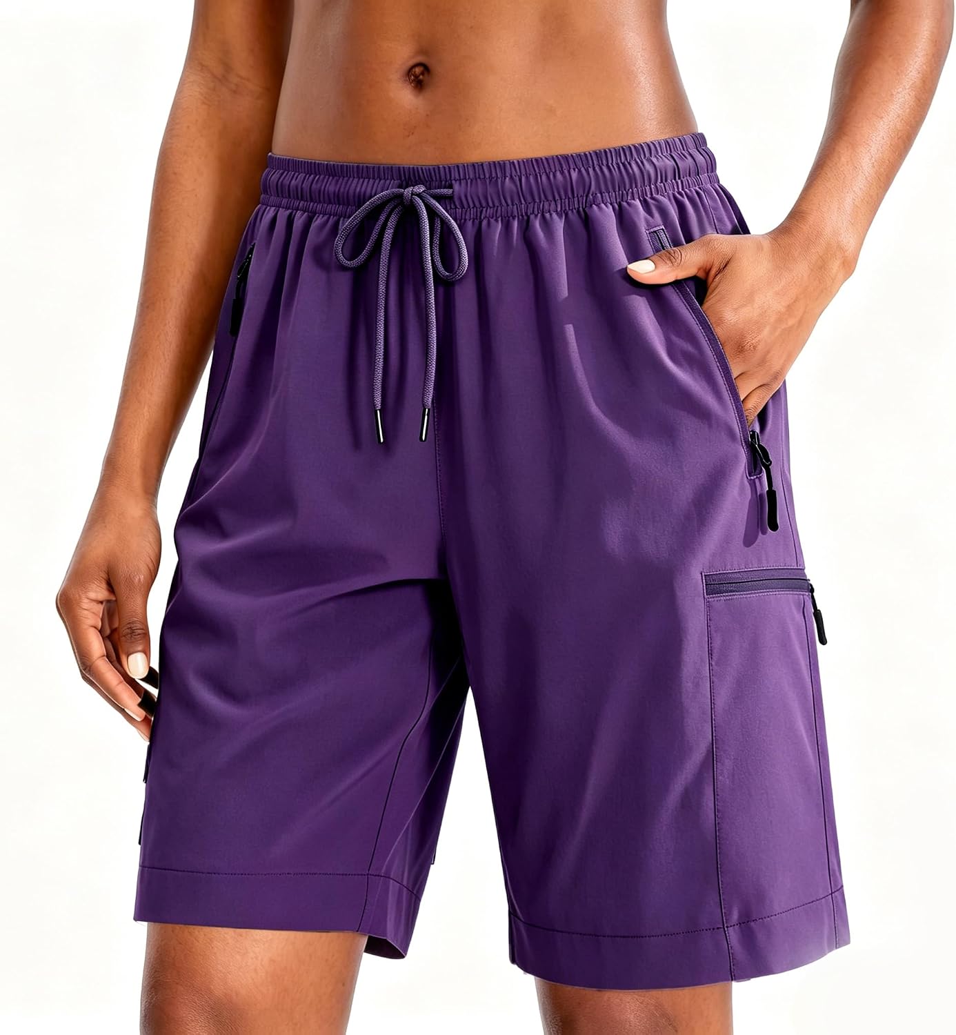 7 Inches Inseam Women Cargo Hiking Casual Shorts Gym Running Workout New Highwaisted Relaxed Vintage