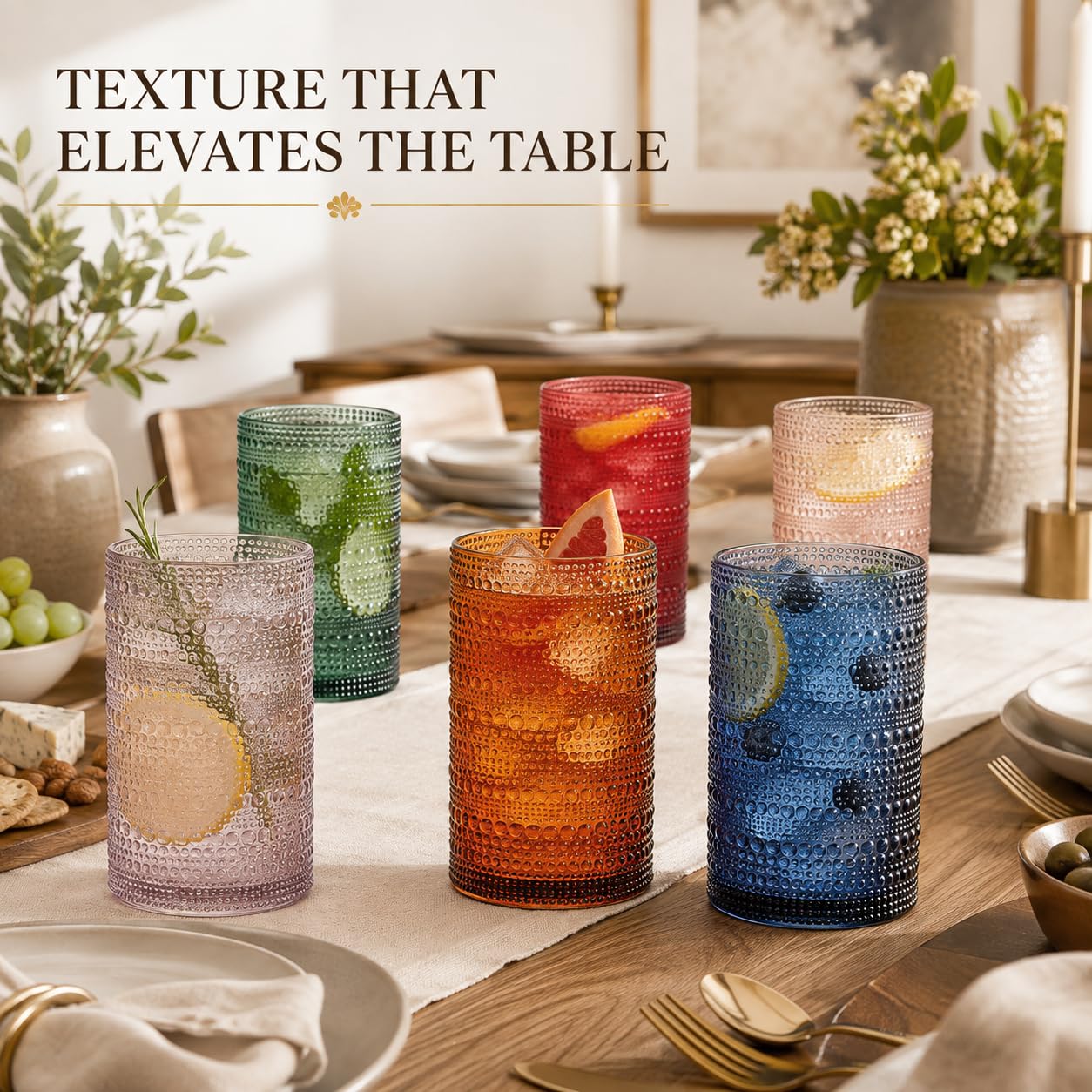 Classic Shatterproof Drinking Glasses - 6 Set -4