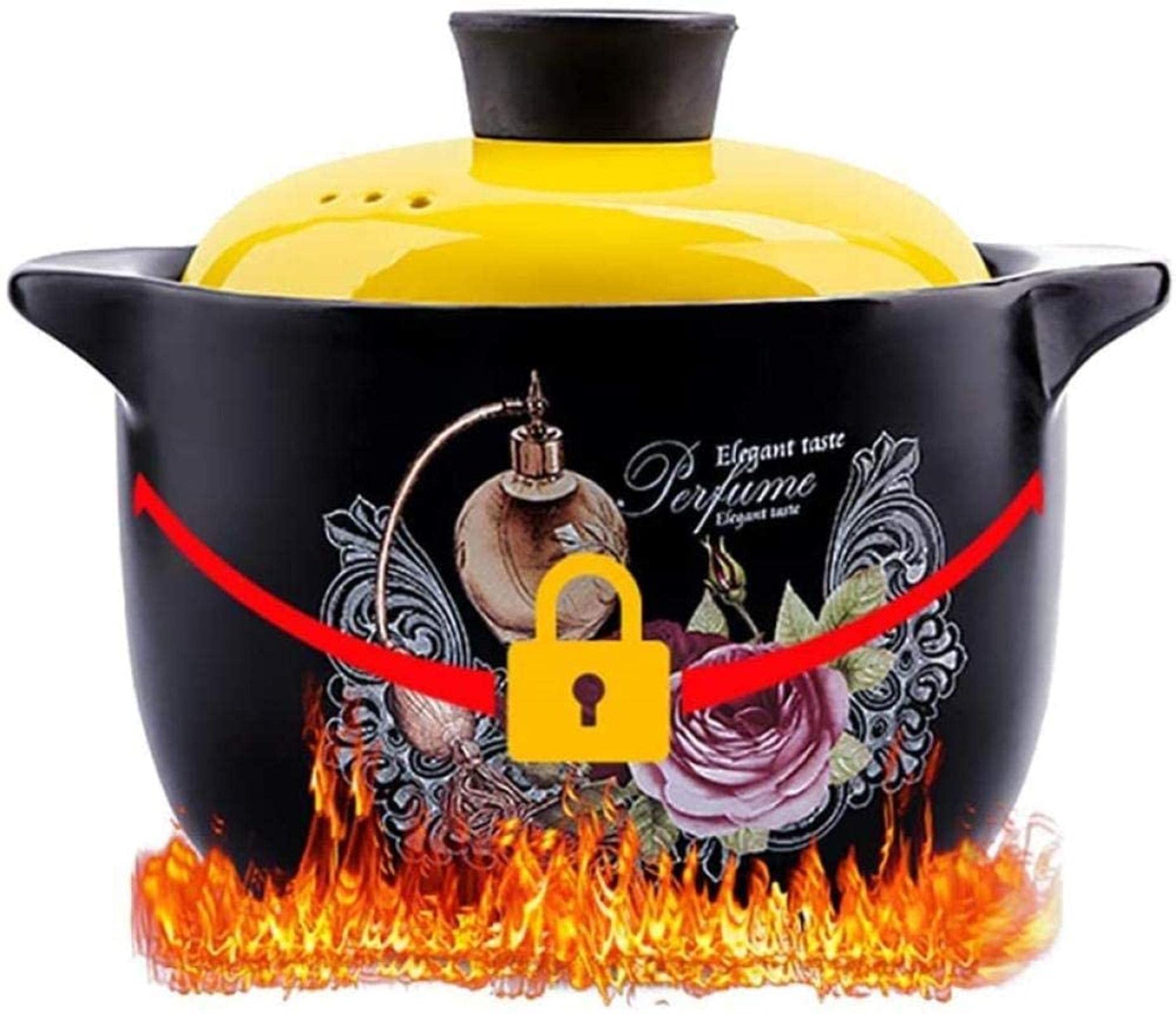 Olla De Cazuela De Arcilla Olla De Cazuela Cazuela De Arcilla - Olla De Terracota Resistente Olla De Terracota Olla Bibimbap Coreana Utensilios De Cocina Saludables Ye