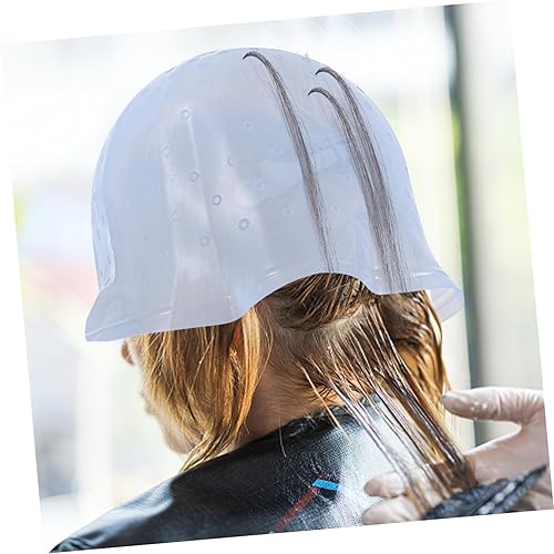 Reusable Silicone Hair Dye Cap with Hook - Salon Quality