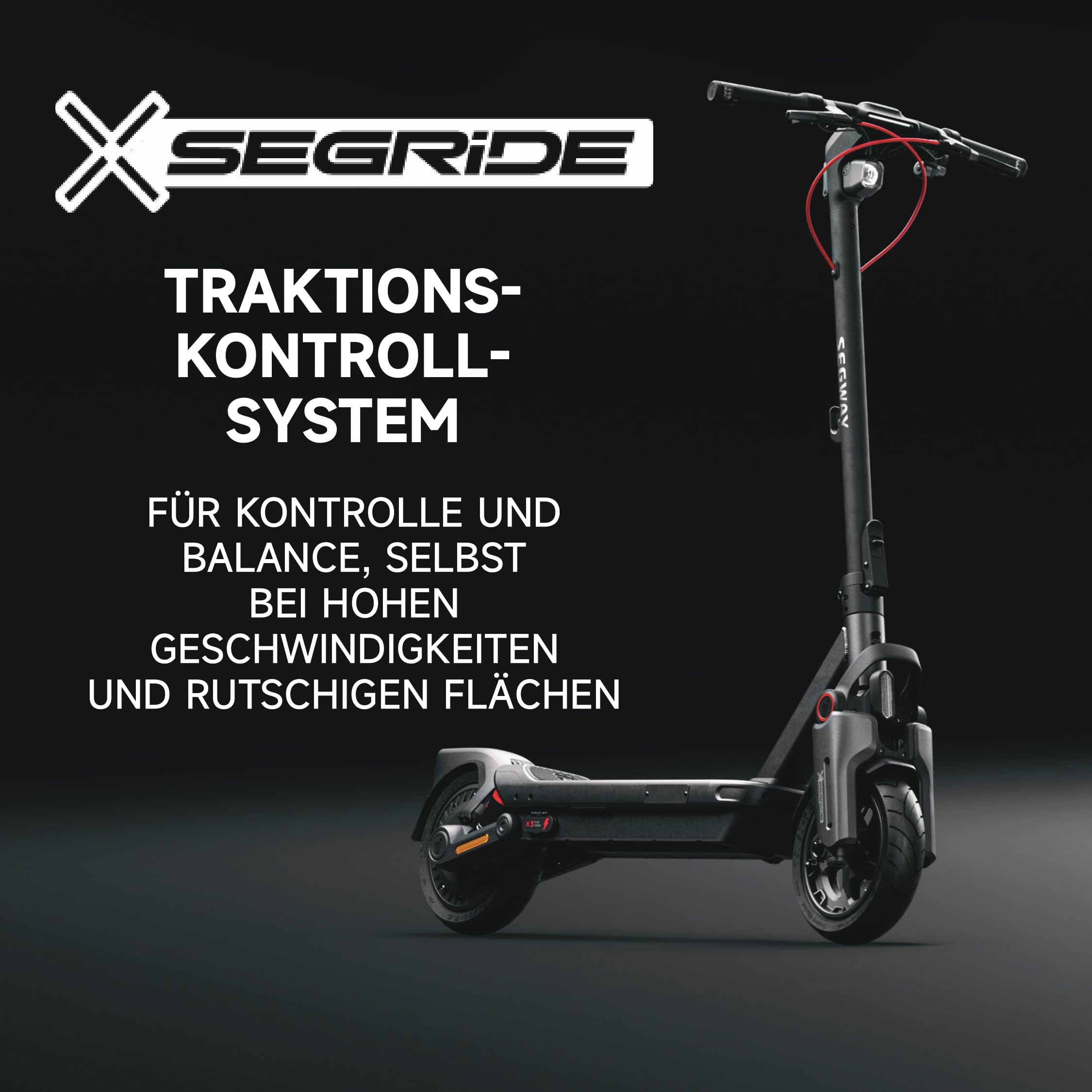 Segway-Ninebot MAX G3 D, E-Scooter mit Deutscher Straßenzulassung, 80 km Eco Modus Reichweite, 75km im Sport Modus, doppelte hydraulische Federung, 130 kg Tragkraft, Smart Display, 3,5 h Ladezeit