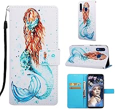 MUTOUREN Compatible with Samsung Galaxy A20 A30 Flip Case Painted PU Leather Full Body Protection Flip Holster with Kickstand Card Holder Wallet Cover Mermaid MUTOUREN Compatible with Samsung Galaxy A20 A30 Flip Case Painted PU Leather Full Body Protection Flip Holster with Kickstand Card Holder Wallet Cover Mermaid