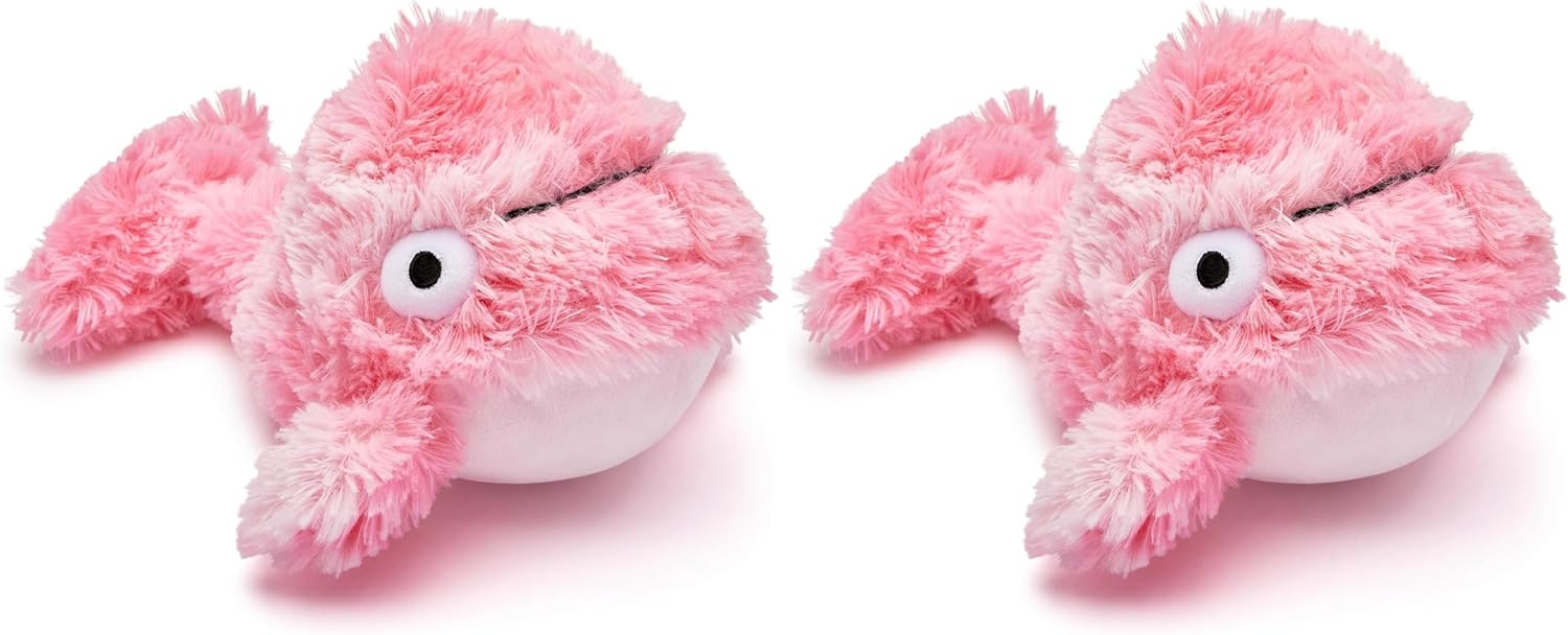 Gor Pets Plush Whale Crinkle Dog Toy - Soft & Cuddly Squeaky Toy for Puppies, Small, Medium, and Large Dogs - Durable, Safe, & Stuffed Puppy Toy - Perfect for Snuggling & Interactive Play - XS, Pink
