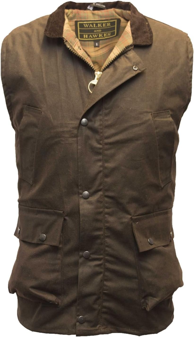 WALKER AND HAWKESMen's Wax Winchester Gilet
