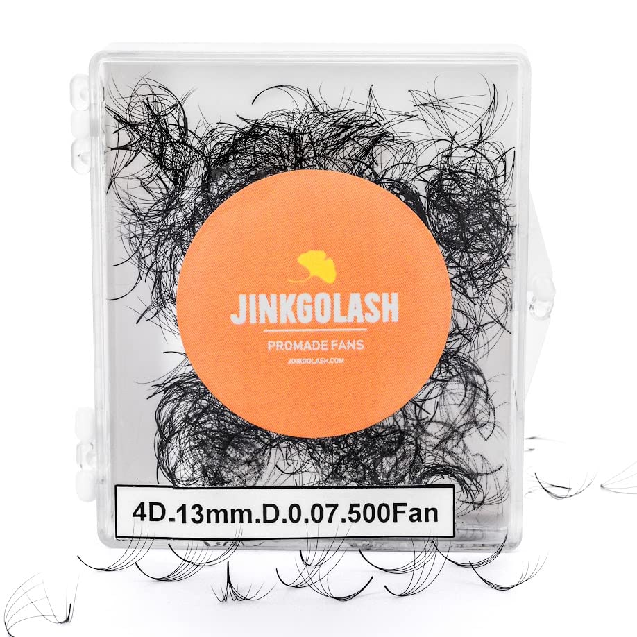 Vista 18 de 500 extensiones de pestañas Promade de 3D a 16D, abanicos de pestañas sueltas de 0.03/0.05/0.003 in, pestañas rizadas C D, longitud de 0.31-0.63