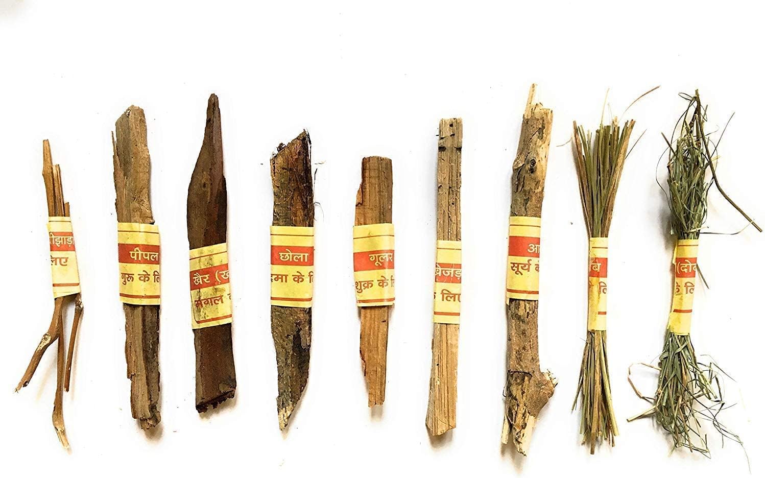 Hindu Navagraha Samidha Wood Set for Puja Ritual Hawan and Home Mandir Use