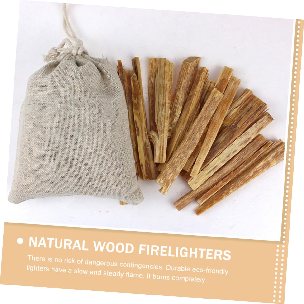 Herramientas de Madera para Encender Incendios de Forma Instantánea Bolsa para Camping al Aire Libre y Llama Estable, Utensilios Prácticos para Supervivencia