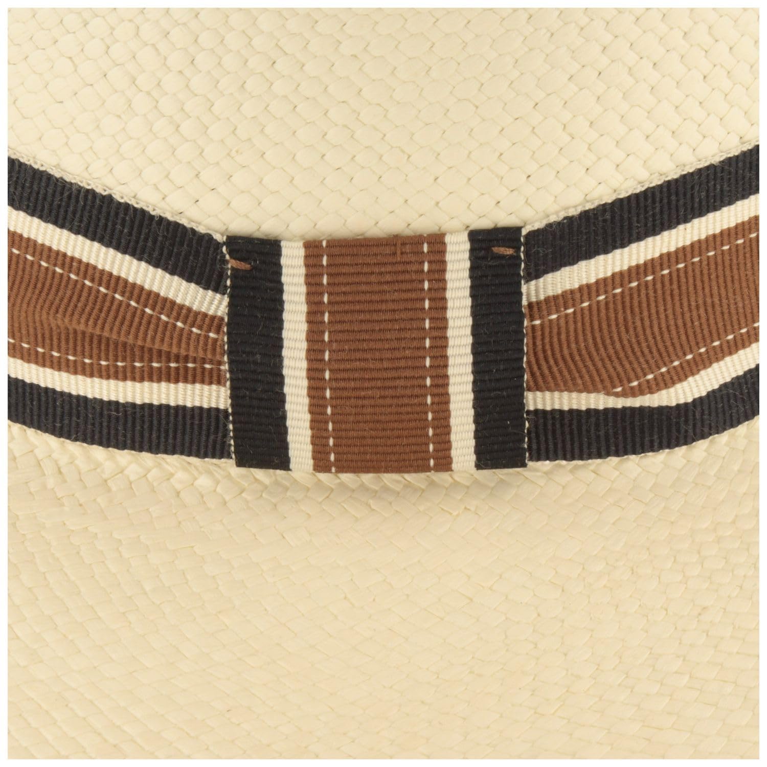 Breiter Sombrero Panamá Original para Mujer Sombrero de Paja de Ecuador Sombrero de Verano Bolero Tradicional Tejido a Mano Protección UV 50+