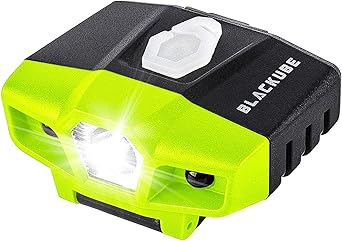 Amazon Co Jp Blackube 充電式 キャップライト 帽子ライトクリップ モーションセンサー 明るい 29時間点灯 釣りライト グリーン スポーツ アウトドア