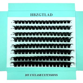 DIY Eyelash Extensions - Reusable & Individual Lashes for a Customized Look - Mix of Lengths 8, 10, 12, 14, 16