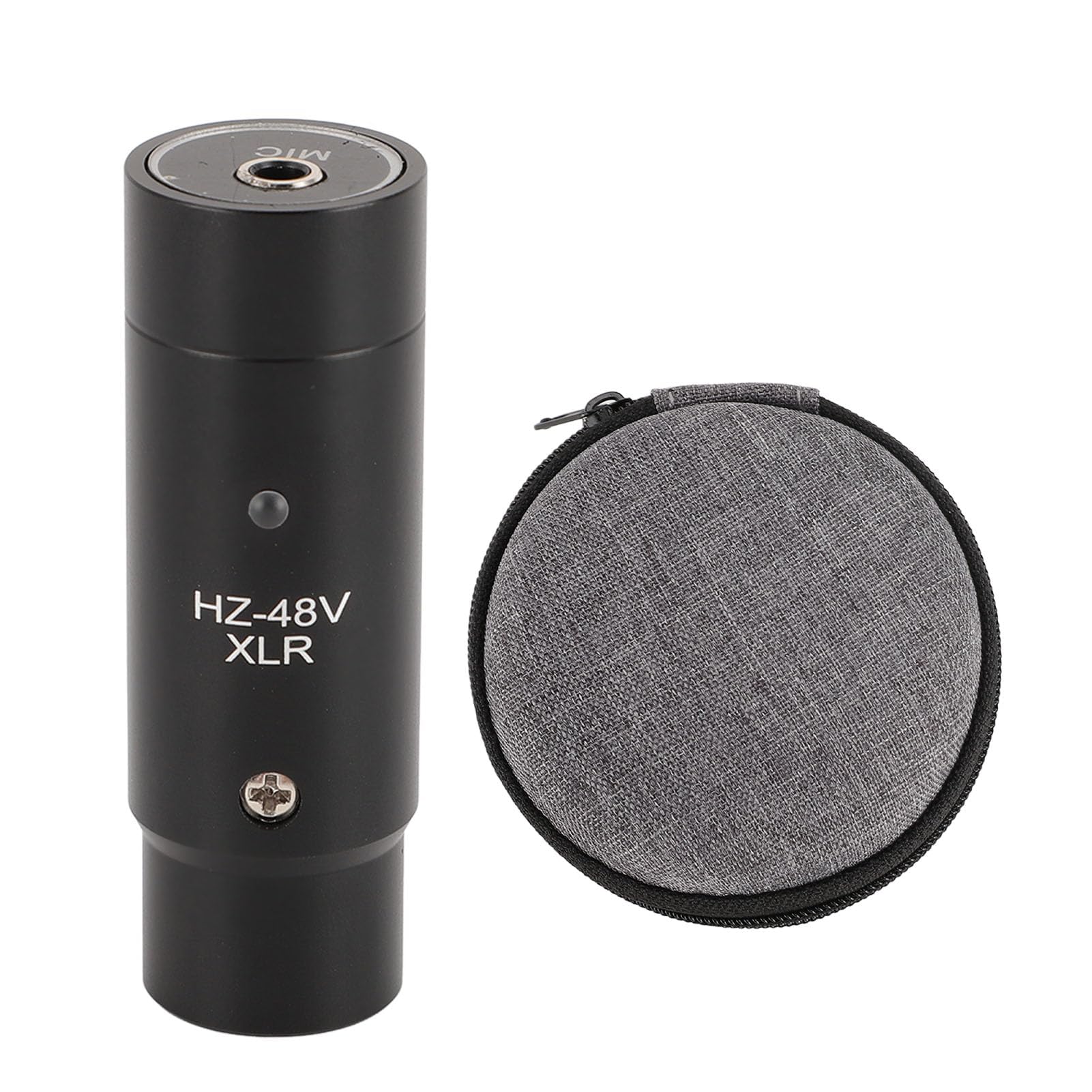 Adaptateur Microphone à Alimentation Fantôme 48 V vers XLR Mâle, Interface XLR 3 Broches, pour écouteurs, Micros Lavalier, Micros à Condensateur D'instrument