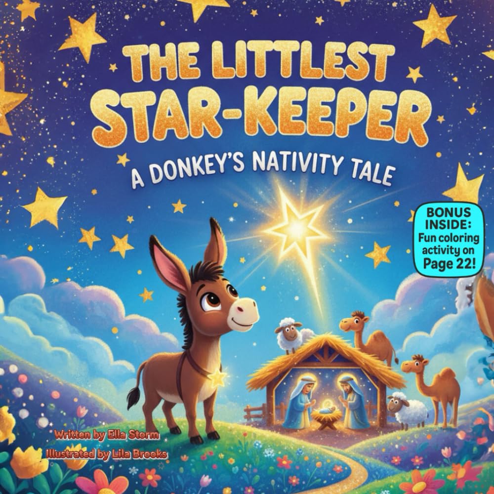 The Littlest Star-Keeper A Donkey’s Nativity Tale: A Rhyming Christmas Story of Hope, Light & Helping Hearts (kids christmas books)