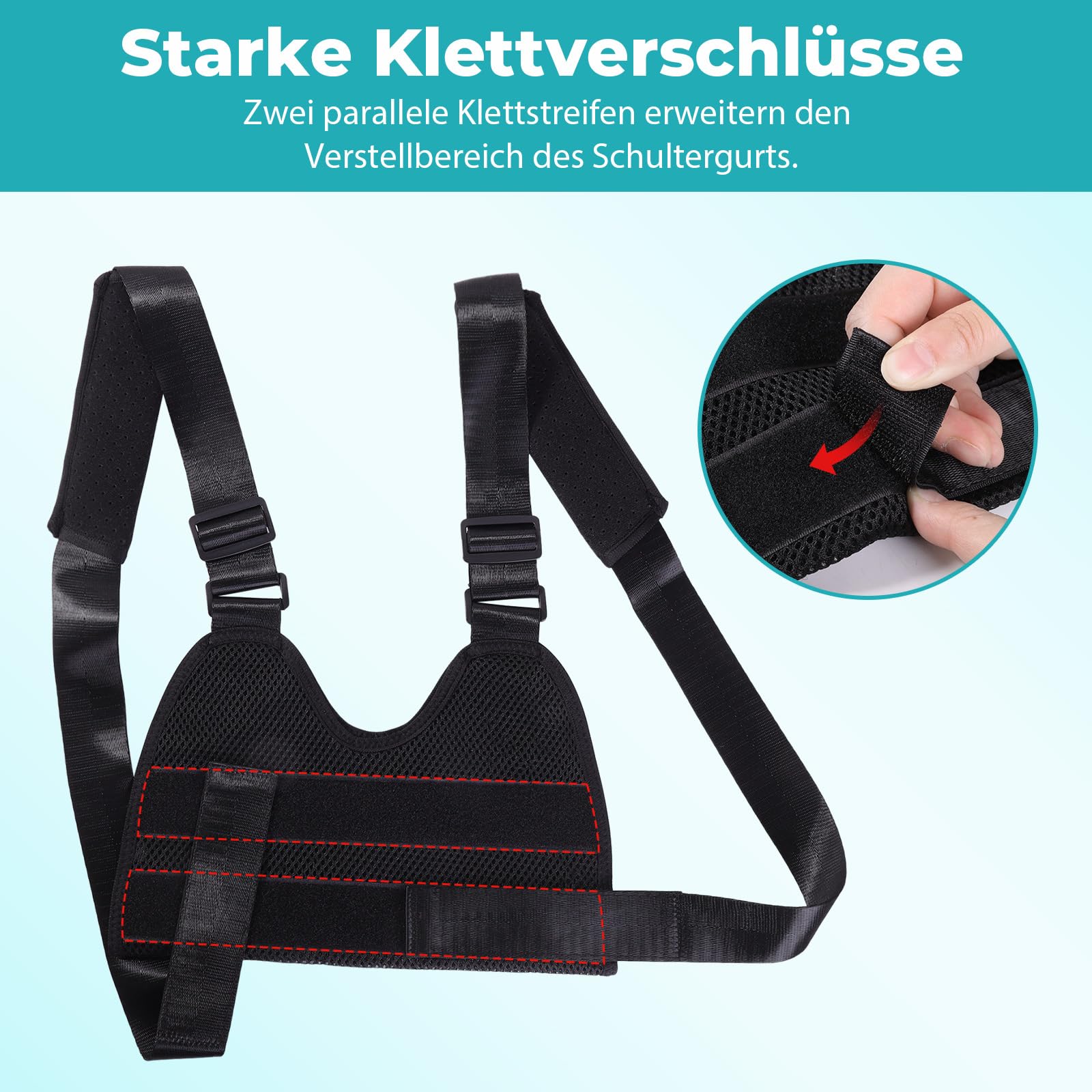 Maintien du bras Écharpe de bras pour enfants, écharpe de bras respirante pour le bras cassé, le coude, le poignet et la récupération des blessures(Noir,XS)
