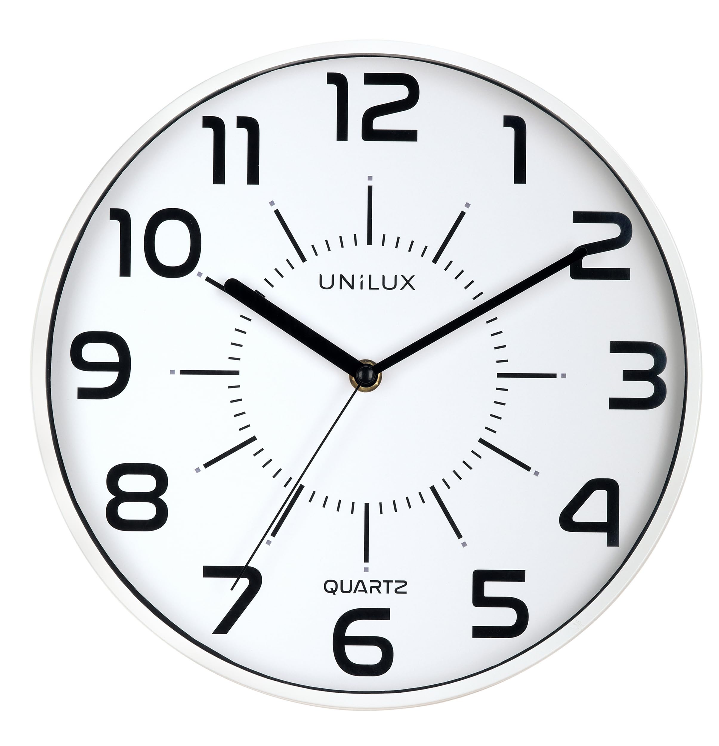 Unilux Pop Clock 305mm Diameter White - 400094282 19874HB