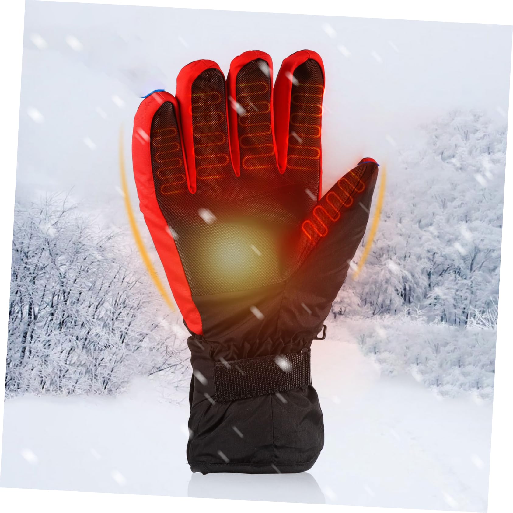 Sosoport Guanti Termici Antivento Per Ciclismo Polsino Elastico e Design Umanizzato Per Proteggere Le Mani Dal Freddo in Inverno Senza Batteria
