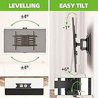 Vista 6 de USX MOUNT Diseño deslizante de 8 pulgadas/soporte de pared de movimiento completo resistente para televisores de 32 a 110 pulgadas, soporte de brazo