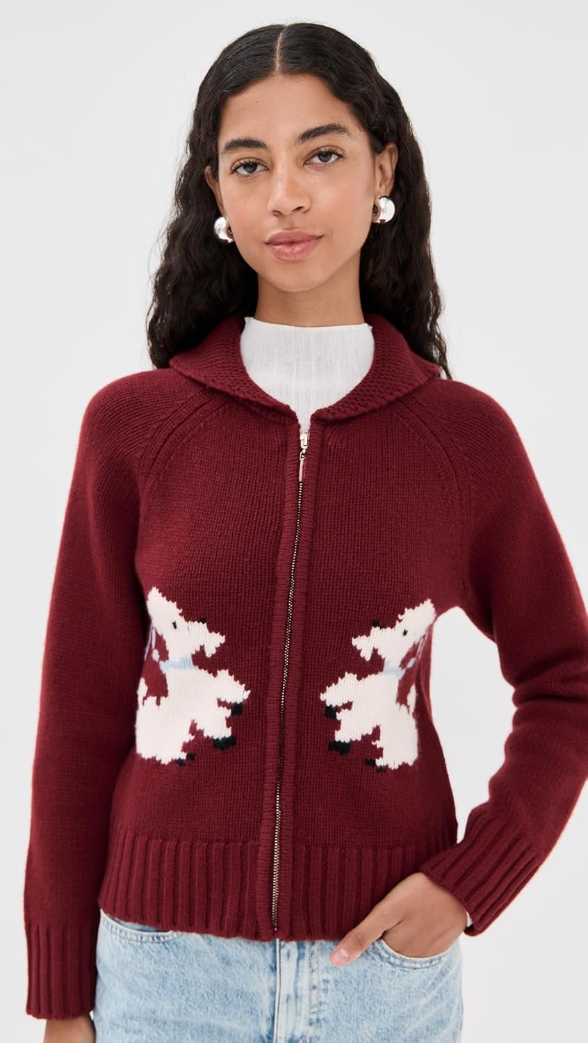Tanner Fletcher Women's Wellington Poodle Zip-Up Sweater - Image 2