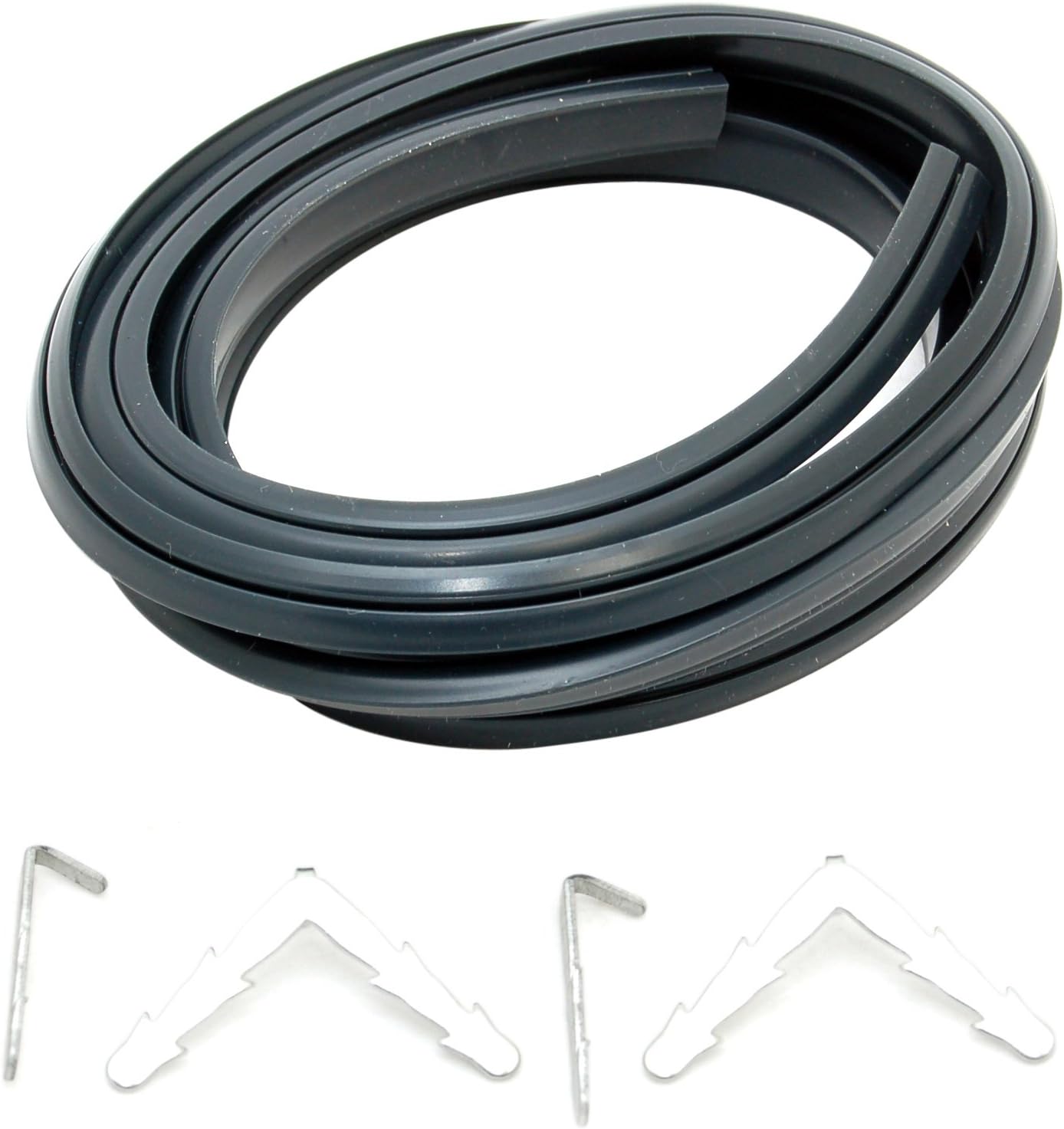 Universal 3 Sided Cooker Oven Rubber Door Seal + Clips.