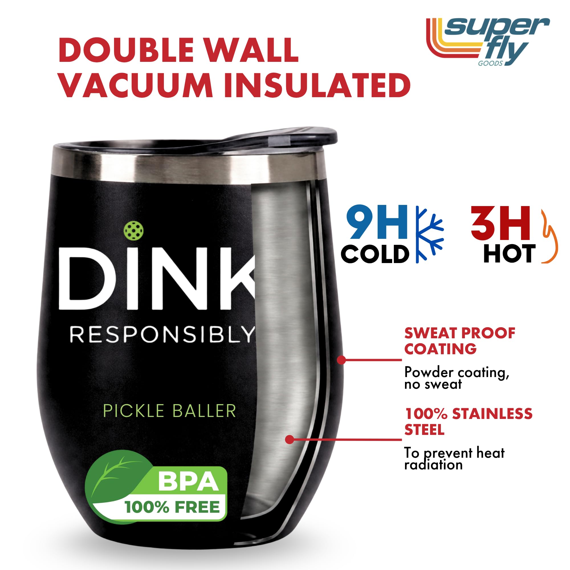 Super Fly Goods Dink Responsibly Wine Tumbler - Thumbnail 4
