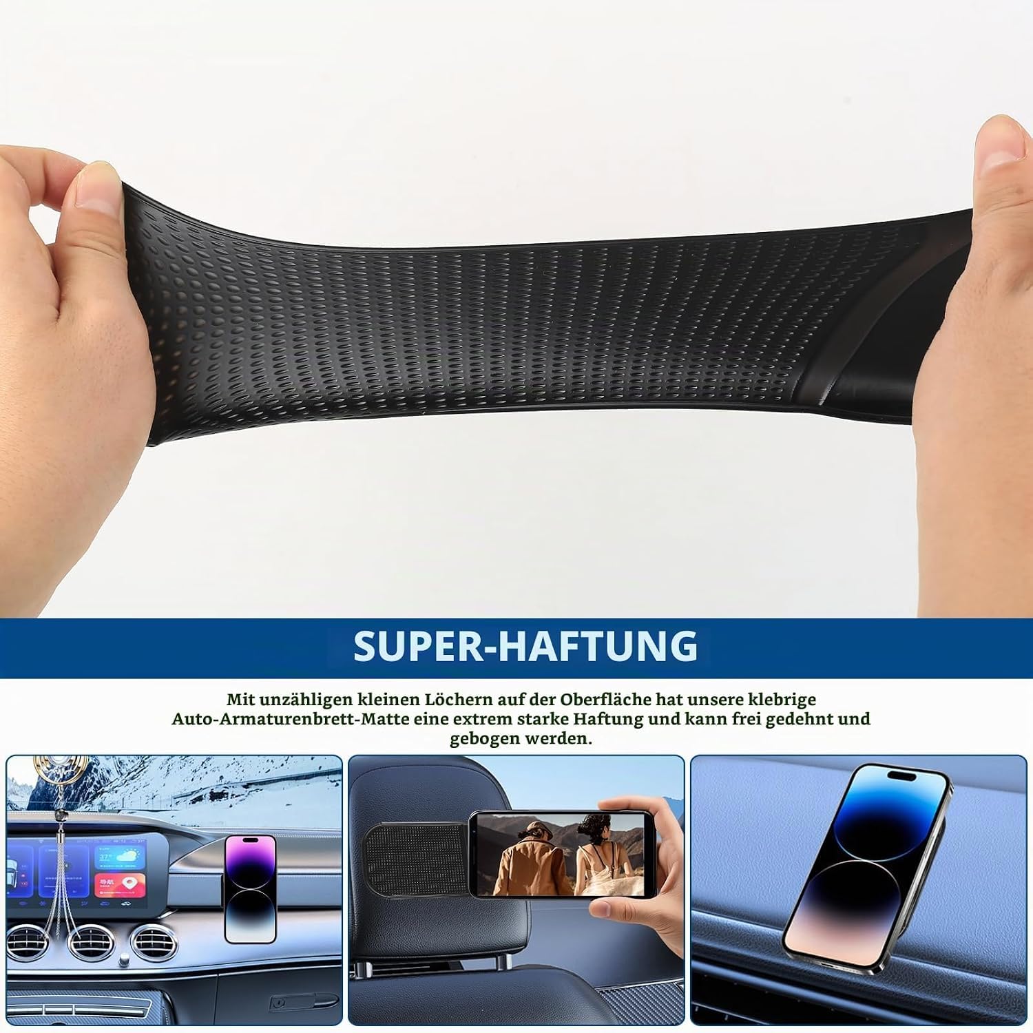 4 Pezzi Tappetino Antiscivolo per Skoda Yeti 2009-2017
