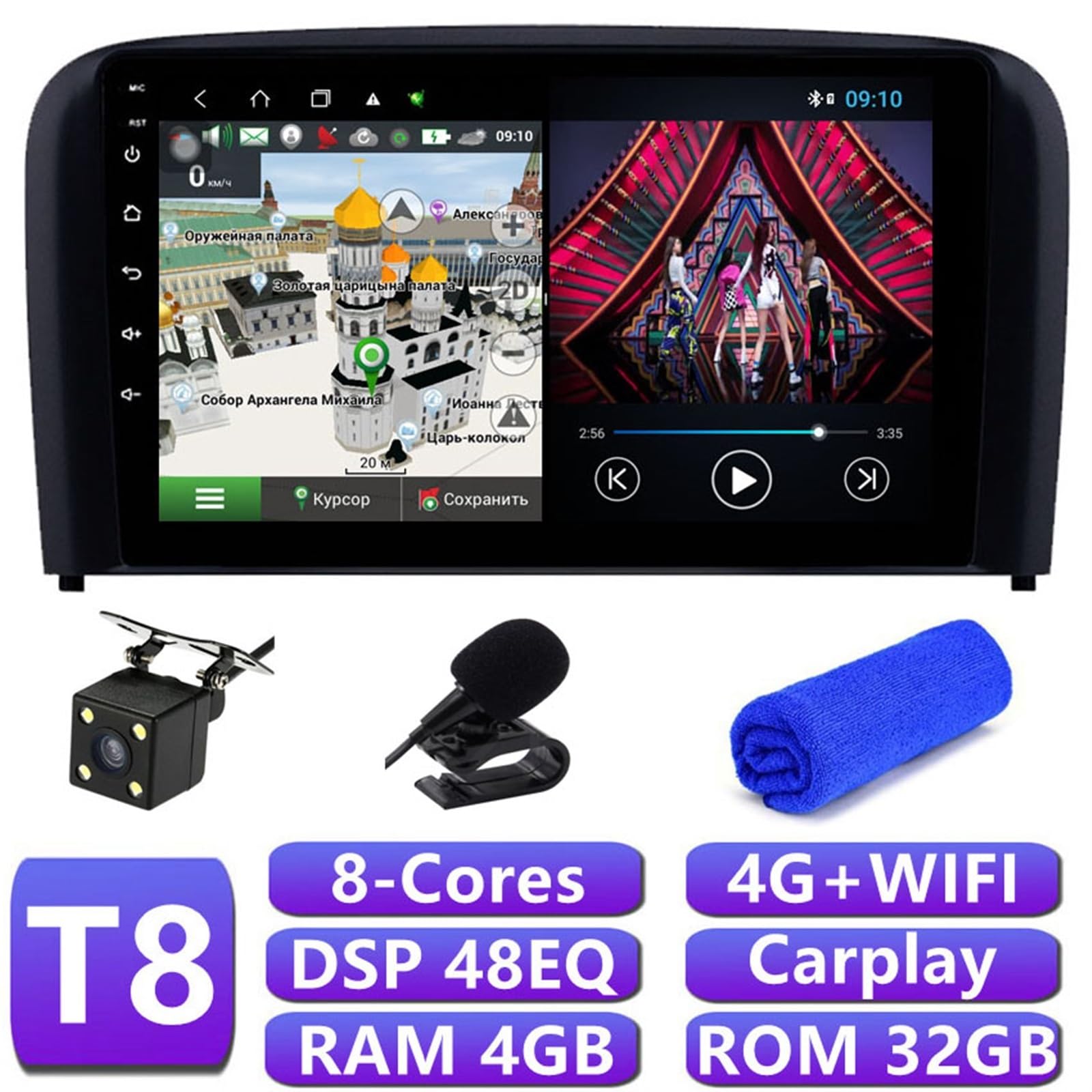 4G DSP dla Android 10 S80 jednostka główna GPS Audio Stereo