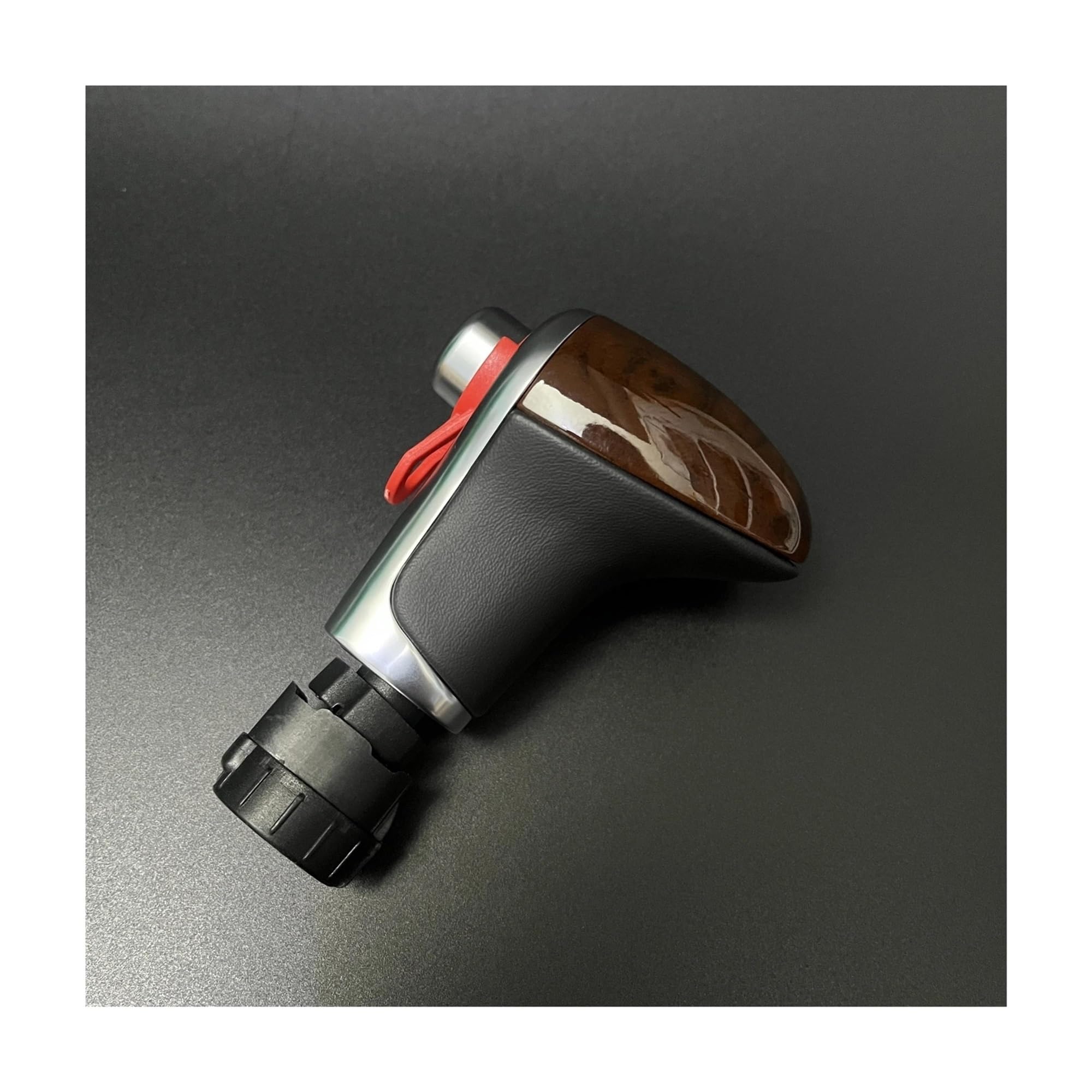 Ahrpkamerd One Color Gear Shift Knob 1Pcs For Q7 Q5 A3 A4 A5 A6 A7 C6 C7 Carbon Leather Gear Shift Knob Shift Knob(Half Peachwood Color)