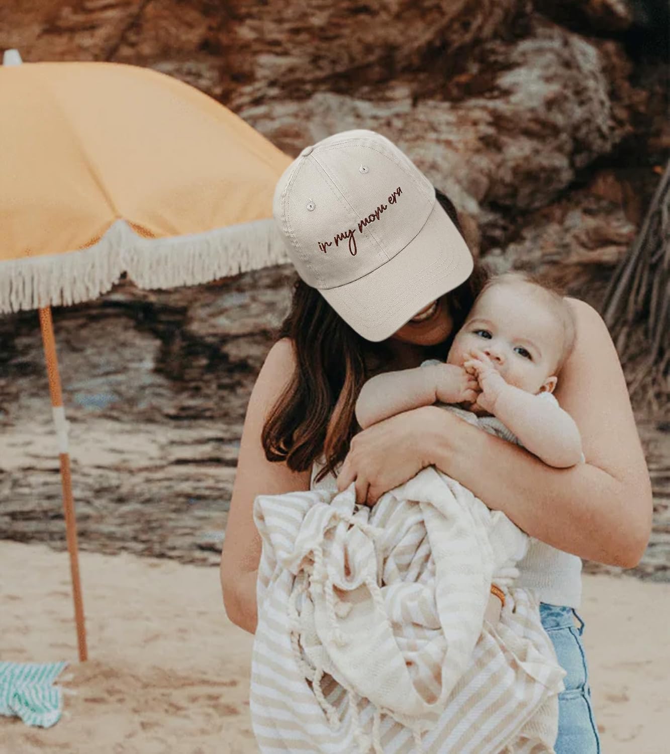 in My Mom Era Hat, Mama Hats for Women, First Time Mom Gift from Daughter Son, Embroidered Womens Baseball Caps - Image 5
