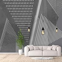 Vista 1 de NWT - Murales de pared para dormitorio con temática geométrica abstracta, papel pintado desprendible