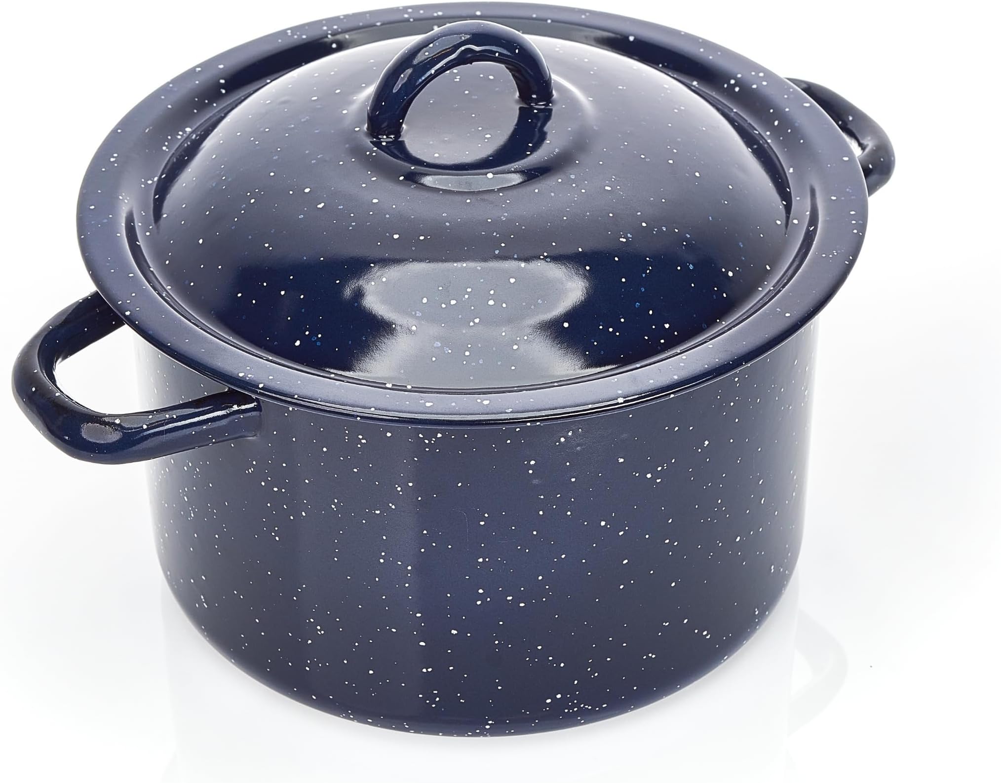 IMUSA 6.0qt Enamel Stock Pot, Blue