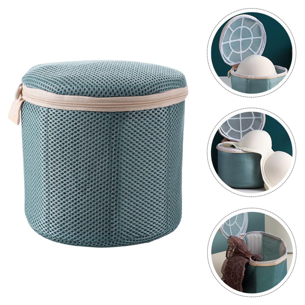 Alipis 2piezas Bolsa De Lavandería Reutilizable Para Sujetadores Bolsa De Lavado Cremallera Protección Para Ropa Interior y Lencería Para Máquina De Lavar