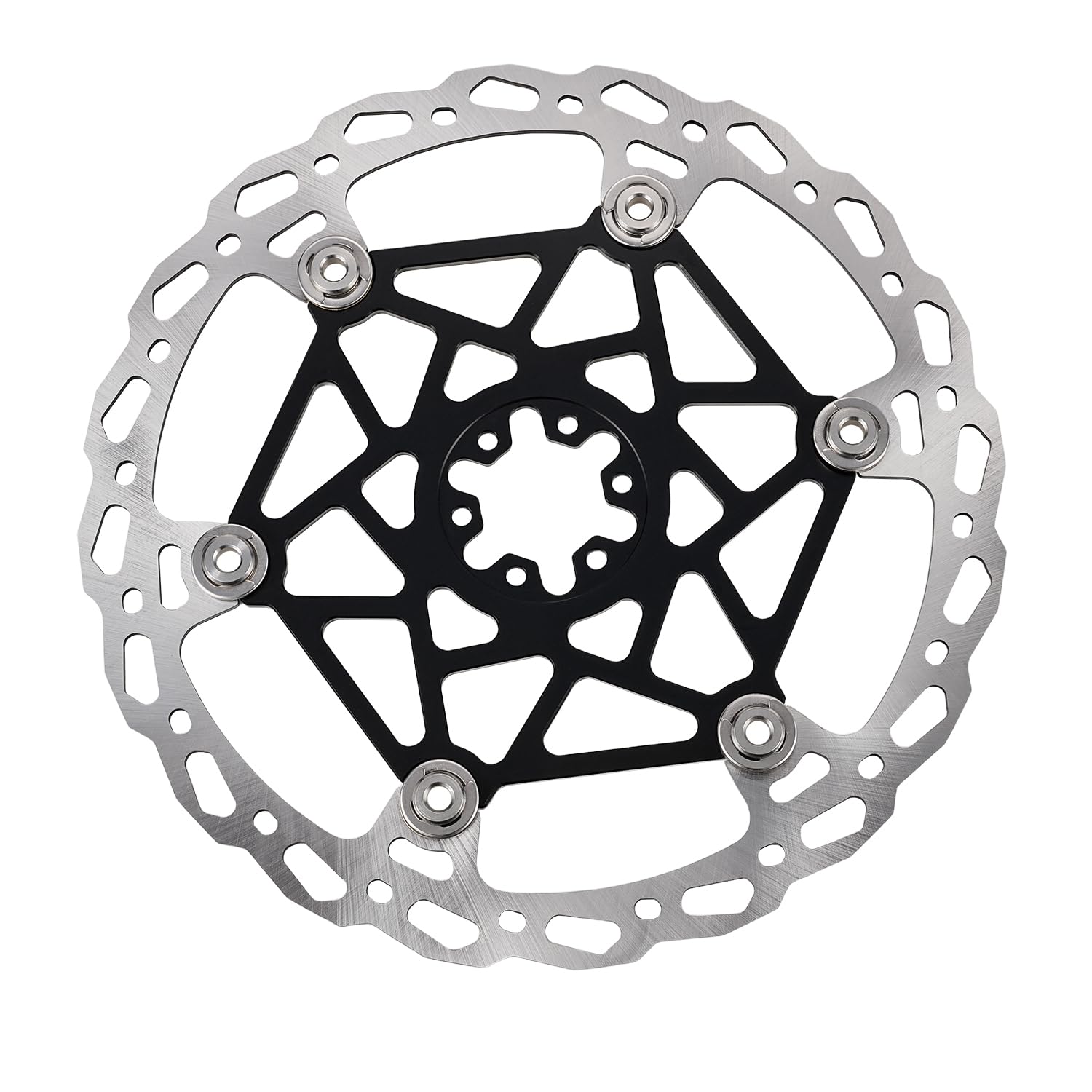 Motorrad Bremsscheibe für Surron, Elektro Dirtbike Vorderrad Bremsscheibe 250mm Schwimmend Gelagerte Bremsscheibe für Surron Light Bee X S LBX Schwarz