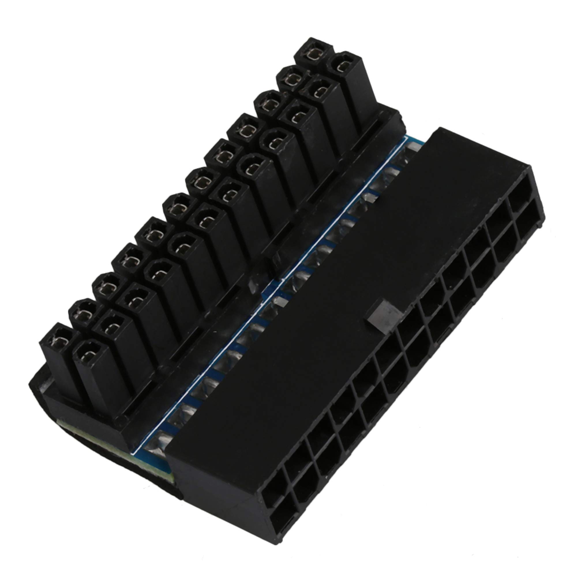 Yibuy 90Degree Right Angle 24-pin ATX Motherboard Power Adapter Female to Male