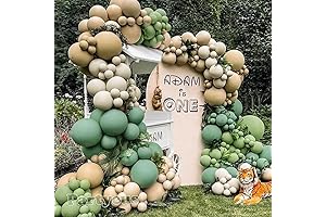 Double Stuffed Sage Green Balloon Garland