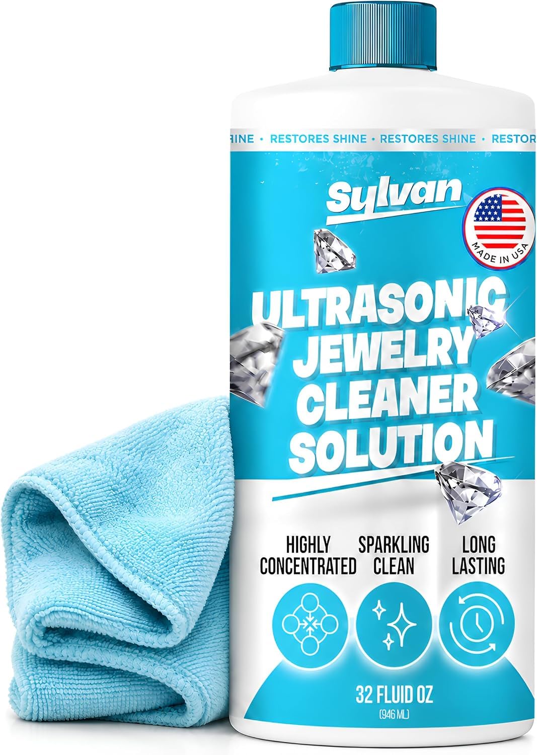 32 Oz Ultrasonic Jewelry Cleaner Solution