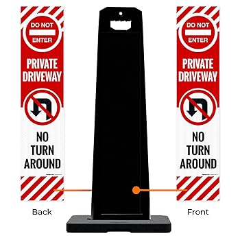 ●NO TURN AROUND Amazon.com: NO TURN AROUND no U-Turn Symbol BEYOND THIS