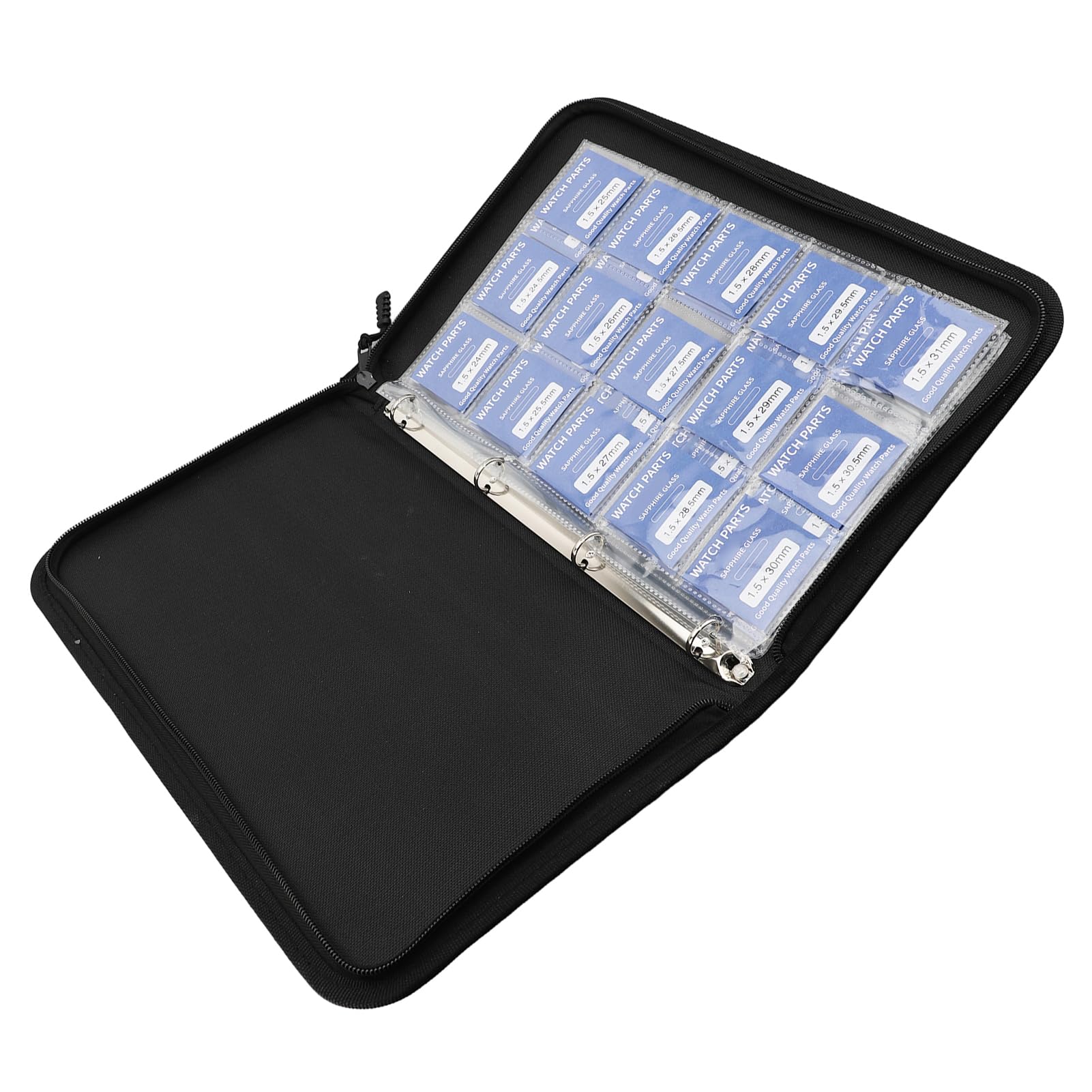 Saphirglas Uhrenobjektiv 33pcs Hohe Transparenz Durable Runde Flache Uhr Spiegel Ersatz für Uhrmacher 24-40mm