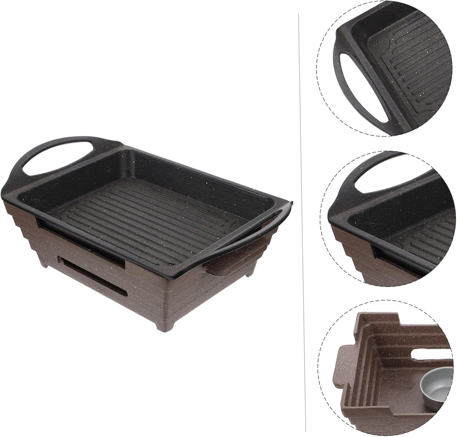 Cabilock 1pc Grilled Fish Stove Aluminium Alloy Bbq Grill for Camping Easy to Clean Heat Resistant for Outdoor Cooking