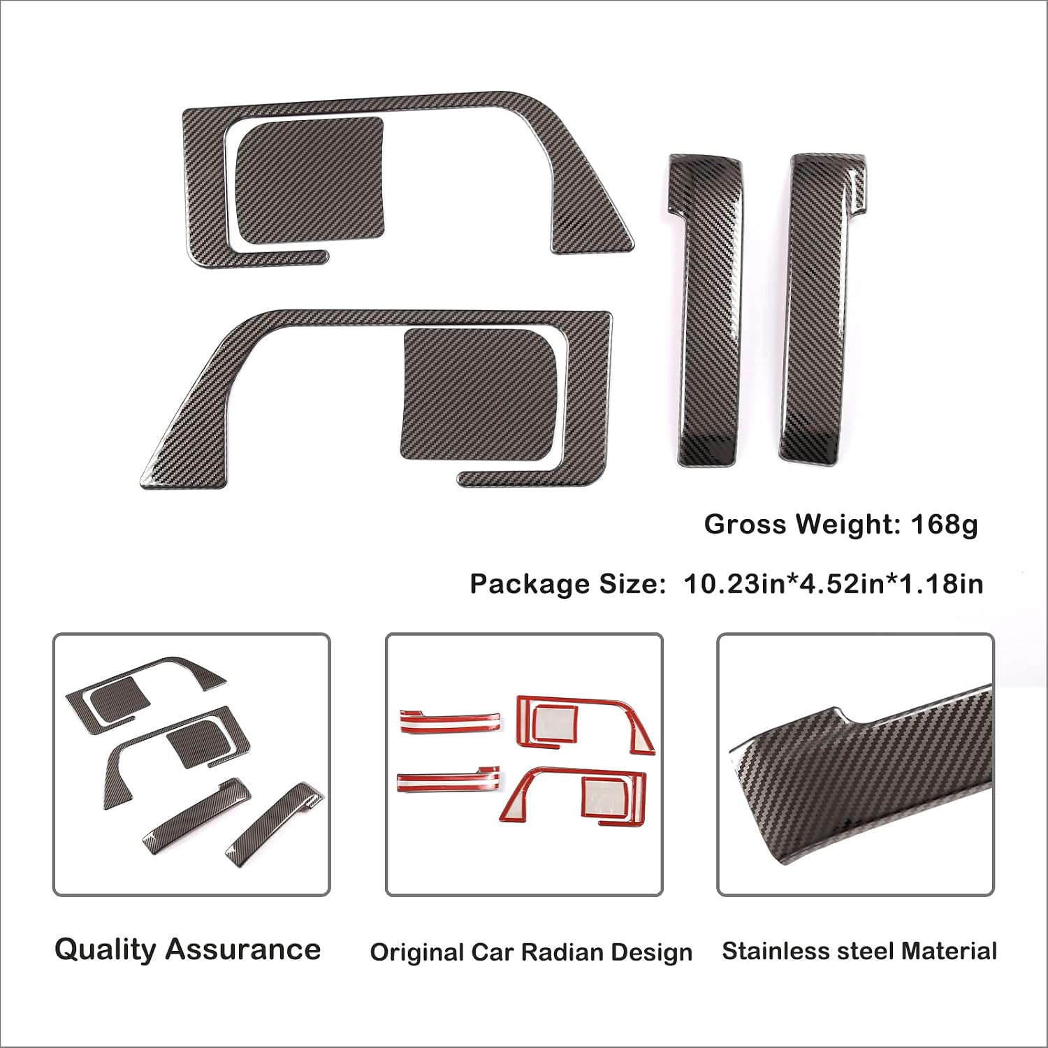 Car Inner Front Door Handle Sticker Fit Toyot@ FJ Cruiser 2007-2021 Car Inner Door Handle Protective Films Door Handle Frame Sticker Door Handle Cup Bowl Sticker Scratch Protector Stickers Accessories
