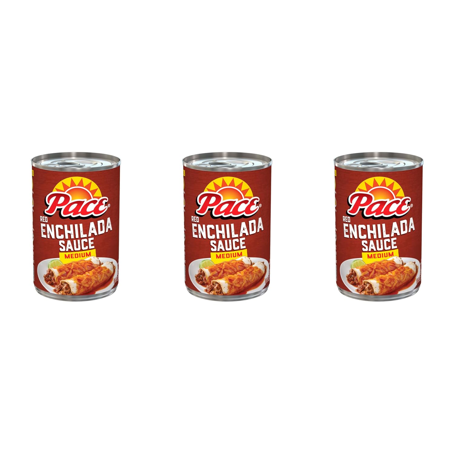 Pace Medium Red Enchilada Sauce, 10.5 oz Can (Pack of 3)