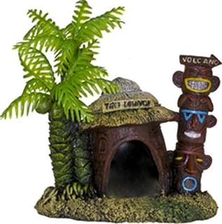 006062 Exotic Environments Betta Hut with Palm Tree, B00FKVFK6I, Multi