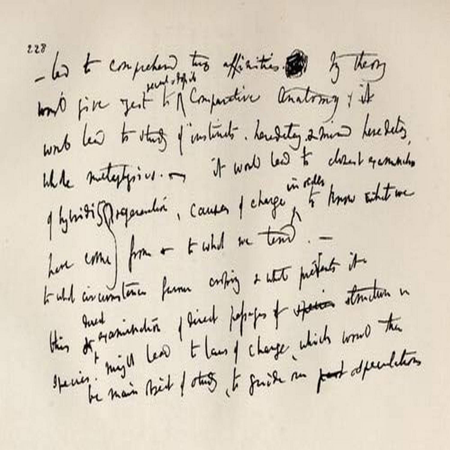 Facsimilie Page Of A Notebook Of Charles Darwin Of 1837 Charles Darwin1809 1882 British Naturalist From The Book The Life And Letters Of Charles Darwin Volume 2 Published London 1887 From A Darwin Not