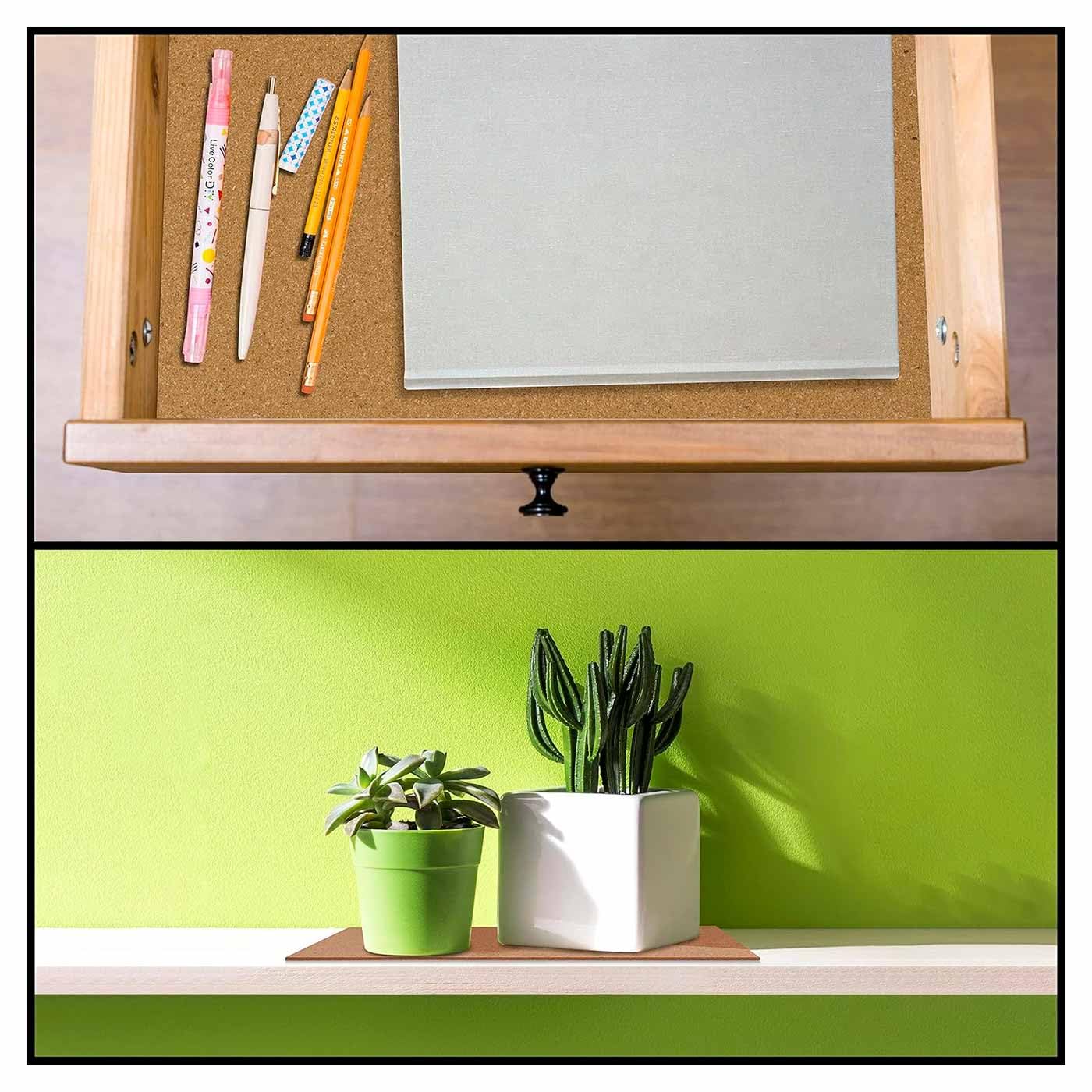 Láminas de corcho grosor 2 mm 40 x 60 cm Pack de 3