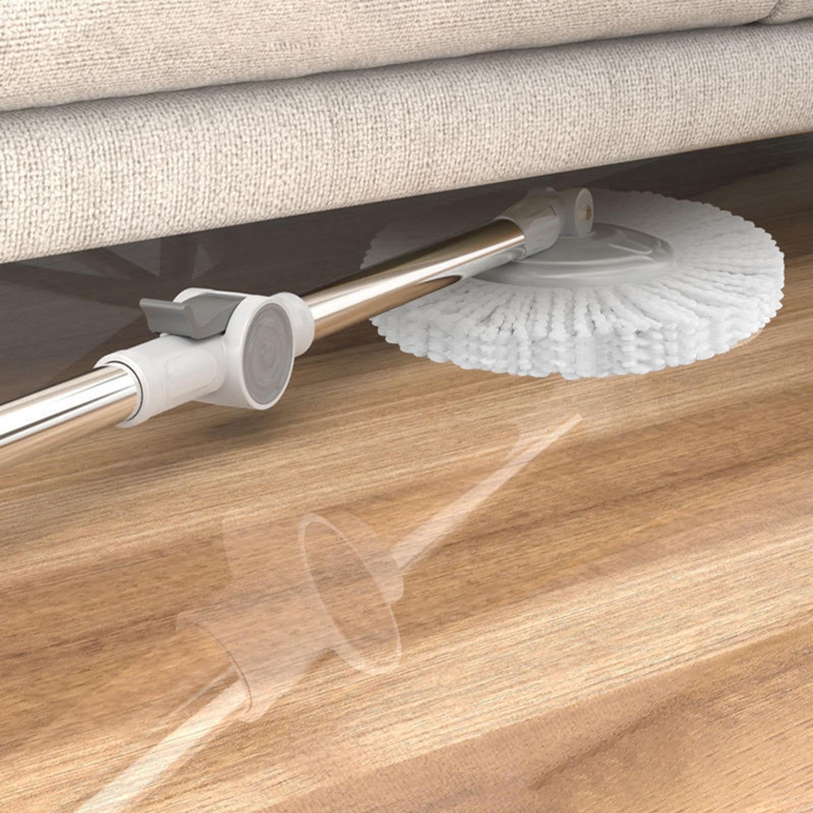 Set de Limpieza con Mopa y Cubo Accesorio Giratorio para Limpieza | Kit De Fregona Giratoria Con Cubo Y Escurridor Para En Suelos, Madera, Baldosas, Cocina, Baño, Salón
