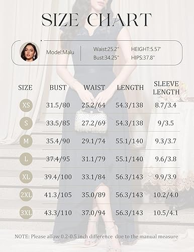 Miniatura 6 de Bbonlinedress Vestido de cuello en V para mujer con encaje floral alto-bajo, para invitadas de boda, graduación, cóctel, fiesta formal y dama de