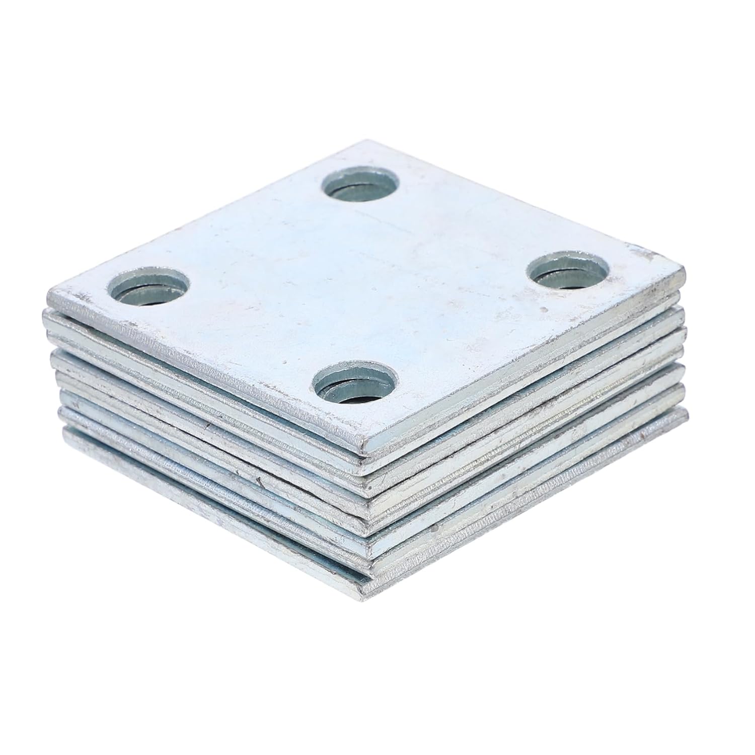 8Pcs Heavy Duty Weldable Steel Plate with Holes for Structural Support for Industrial Use Easy Installation Outdoor Fastening