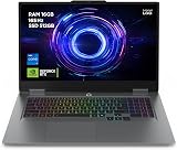 Lenovo LOQ Gaming AI Ordinateur Portable | 17.3" Full HD 165Hz | NVIDIA GeForce RTX 5070 | Intel Core i7-14700HX | 16Go RAM | 512Go SSD | Win11 | QWERTZ | Clavier RGB 24-Zone | Gris | 3 mois Game Pass - 1