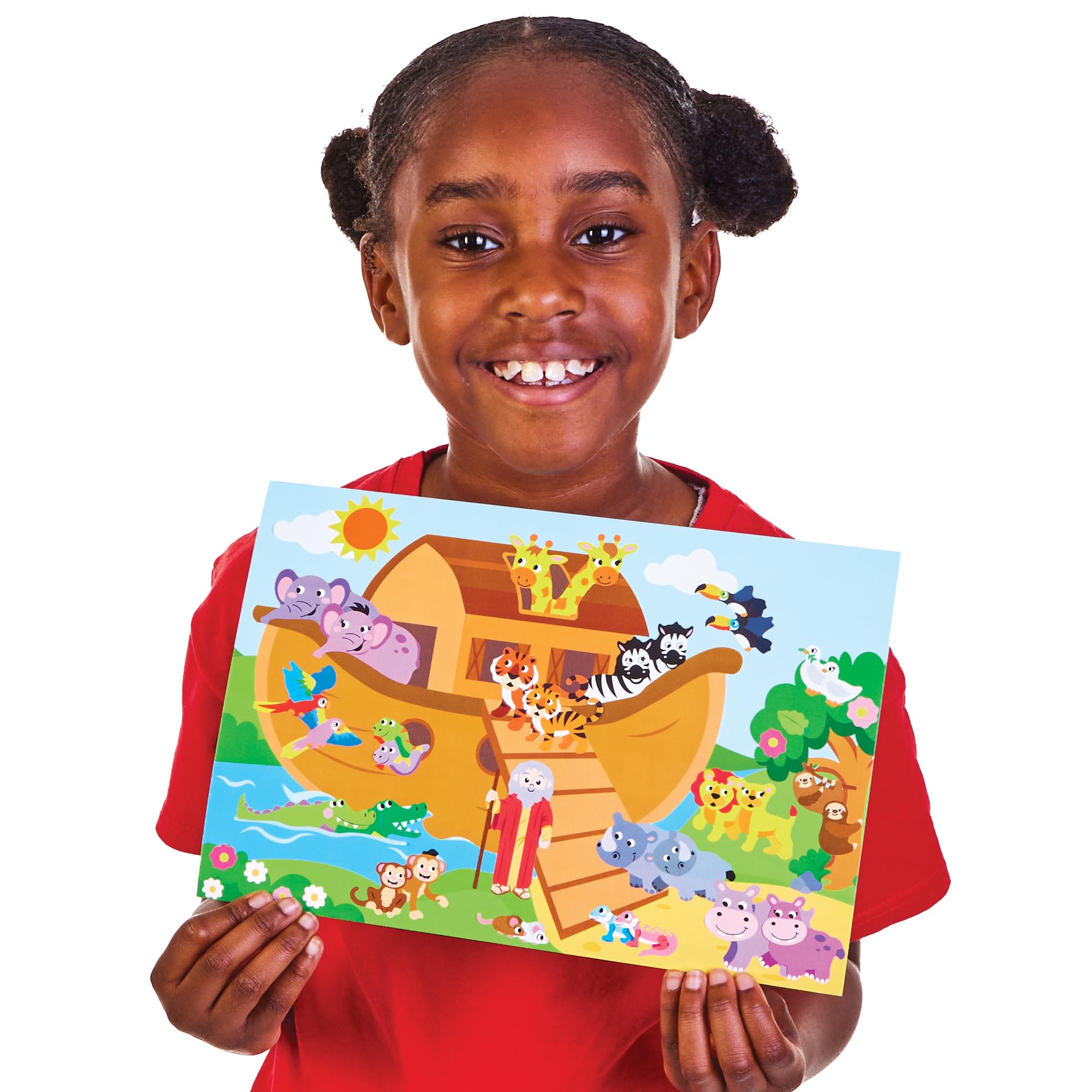 Baker Ross – Adesivi Di Pasqua Per Bambini, Confezione Da 5 Kit, Scene E Oltre 30 Adesivi Riutilizzabili, Lavoretti Creativi